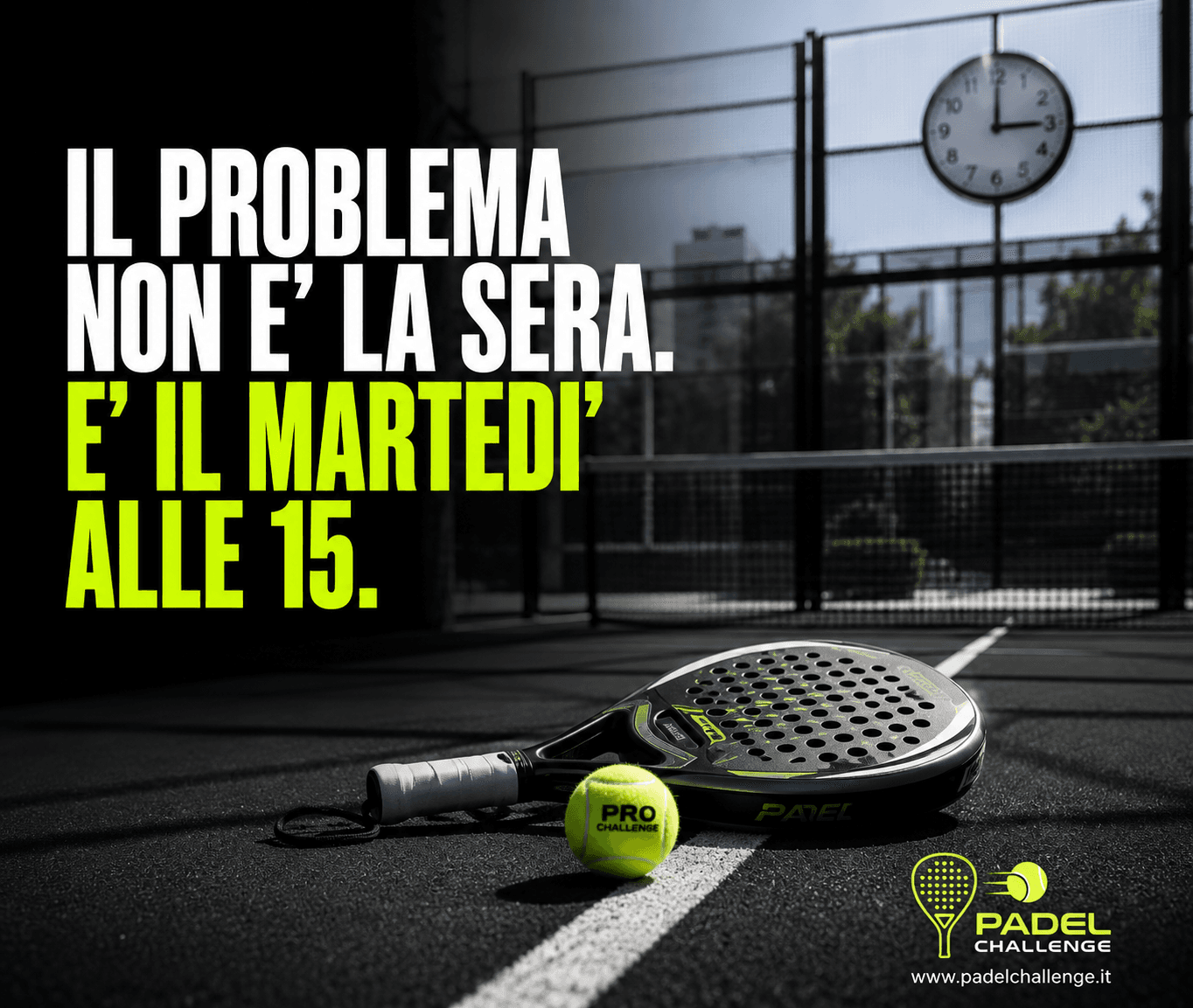 Il problema non è la sera. È il martedì alle 15.