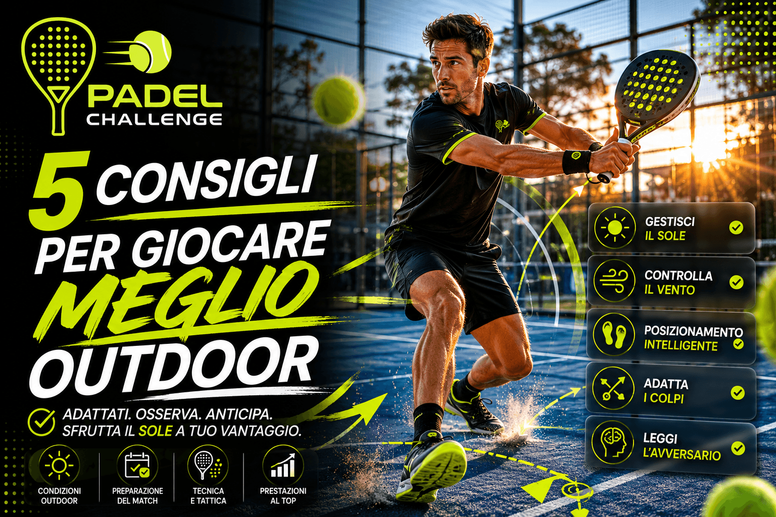 Padel d'estate: 5 consigli per giocare meglio outdoor